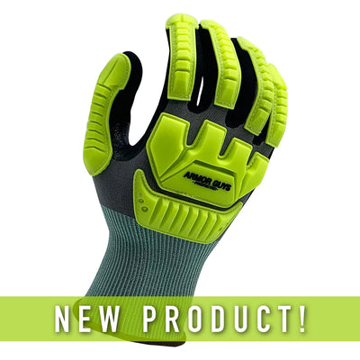 Armor Guys 00-847 Kyorene Pro 18 Gauge TPV Impact Black HCT MicroFoam Cut A4 Glove - 1/Pair