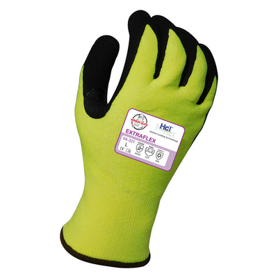 Armor Guys 04-321 Extraflex 13 Gauge Hi-Vis Yellow Cut A4 Winter Glove - 1/Pair