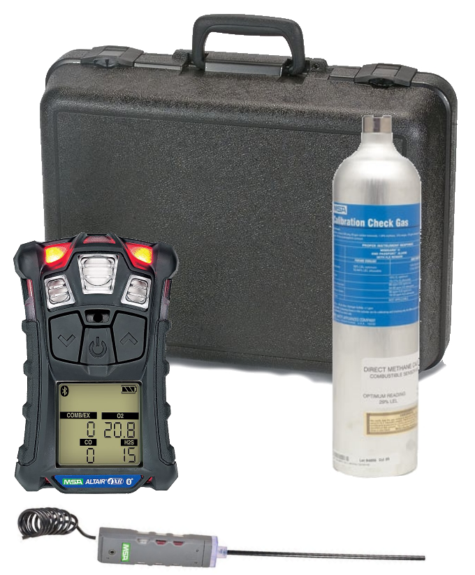 MSA ALTAIR 4XR 10178357 four-gas detector calibration kit with pump probe