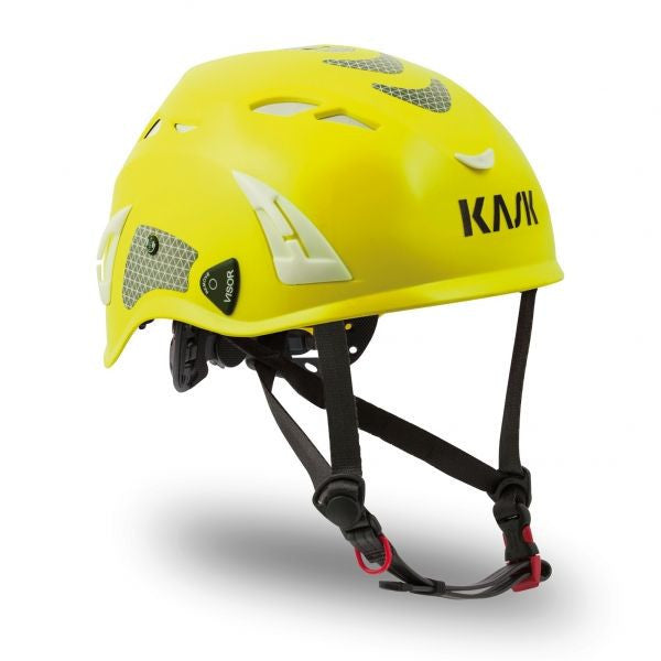 Kask Superplasma HD Hi-Viz Type 1 Class C Vented Yellow Fluorescent Safety Helmet - WHE00037-221
