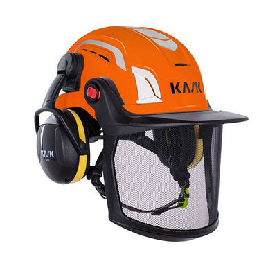 Kask Zenith-X Air Combo Kit (Includes Faceshield & Ear Muffs) Type I Class C Vented Orange Safety Helmet - WHE00086-P-203.UNI