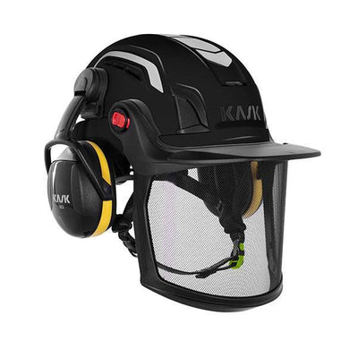 Kask Zenith-X Air Combo Kit (Includes Faceshield & Ear Muffs) Type I Class C Vented Black Safety Helmet - WHE00086-P-210.UNI