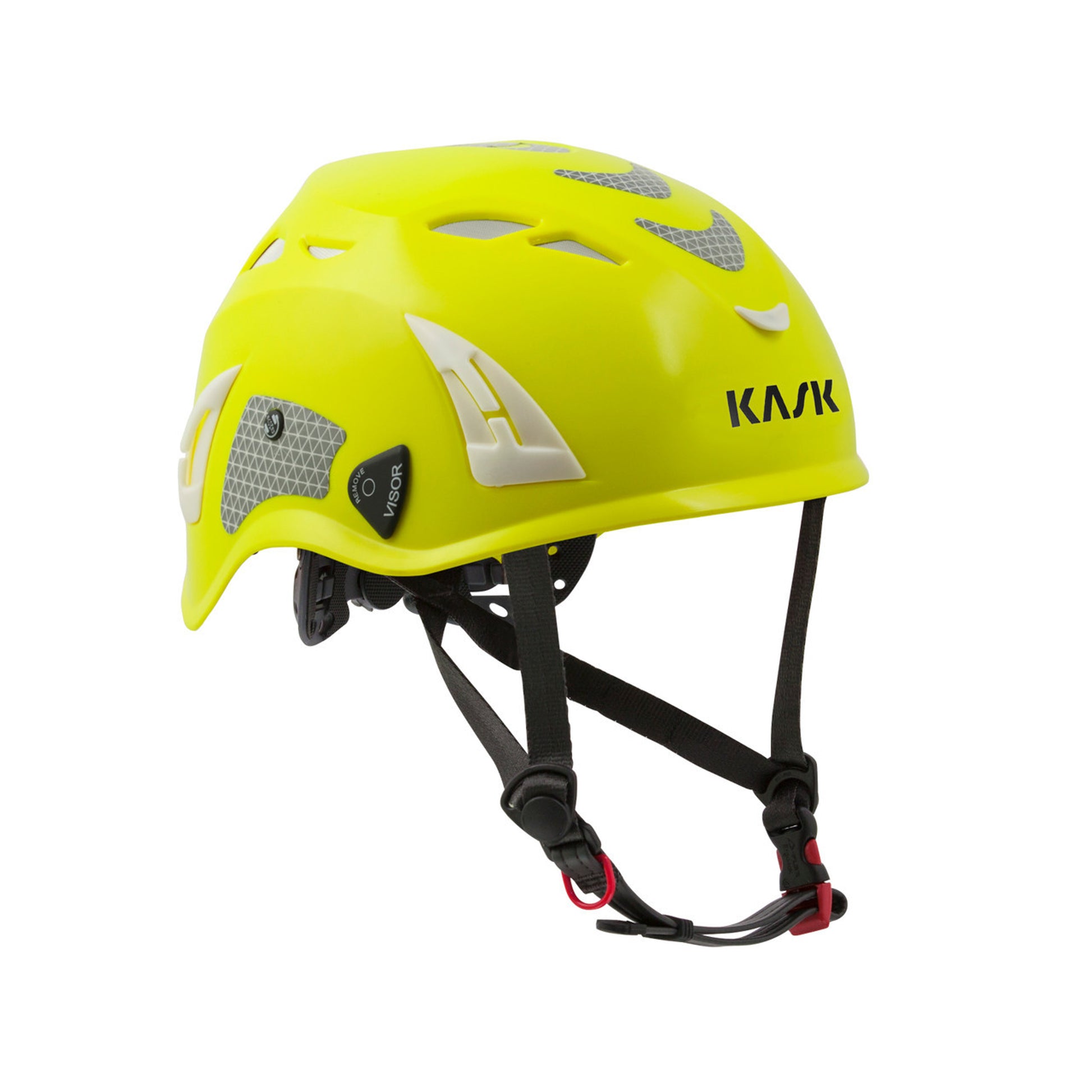 Kask Superplasma HD XL Hi-Viz Yellow Fluorescent Safety Helmet - WHE00057-221