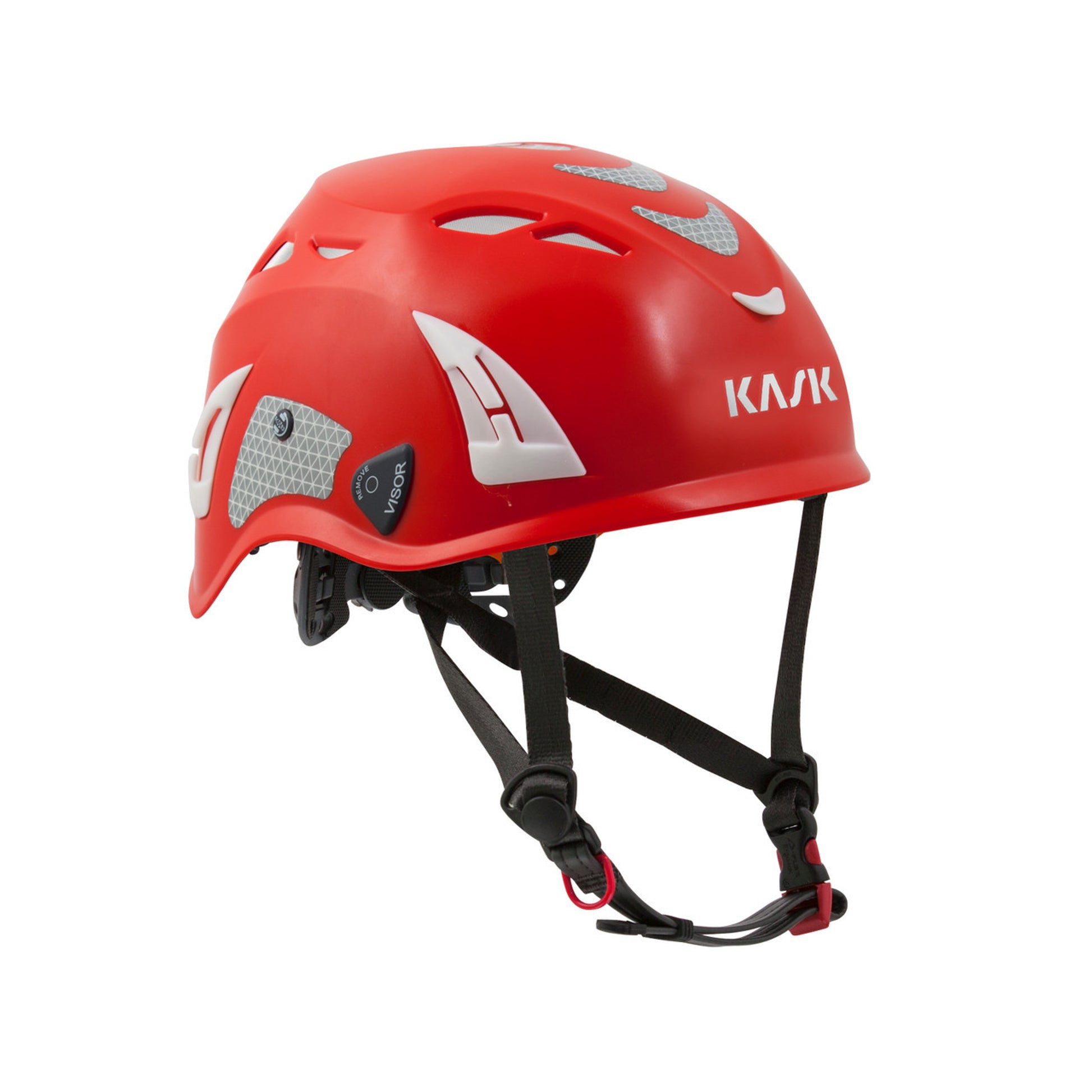 Kask Superplasma HD XL Hi-Viz Red Fluorescent Safety Helmet - WHE00057-223