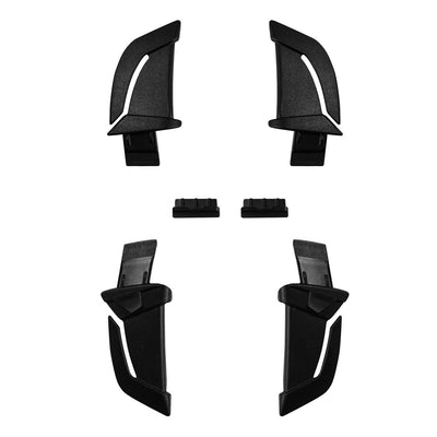Kask Lamp Clips (4 pcs) + frontal slot cap - black - only for Zenith X - WAC00061-210