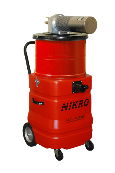 Nikro 15 Gallon Polyethylene Pneumatic WET/DRY HEPA Vacuum - APW15150