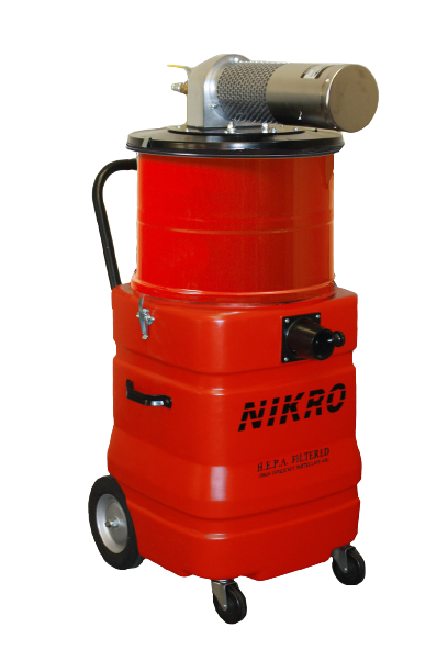 Nikro 15 Gallon Polyethylene Pneumatic WET/DRY HEPA Vacuum - APW15150