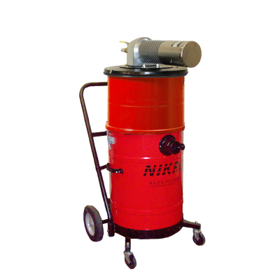Nikro 15 Gallon Painted Steel Pneumatic DRY HEPA Vacuum - AHD15150