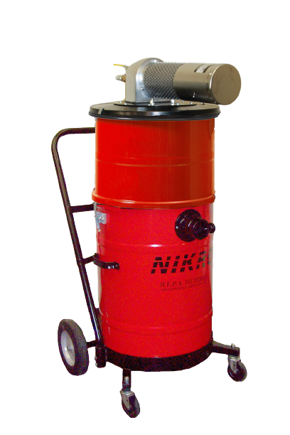 Nikro 15 Gallon Painted Steel Pneumatic DRY HEPA Vacuum - AHD15150