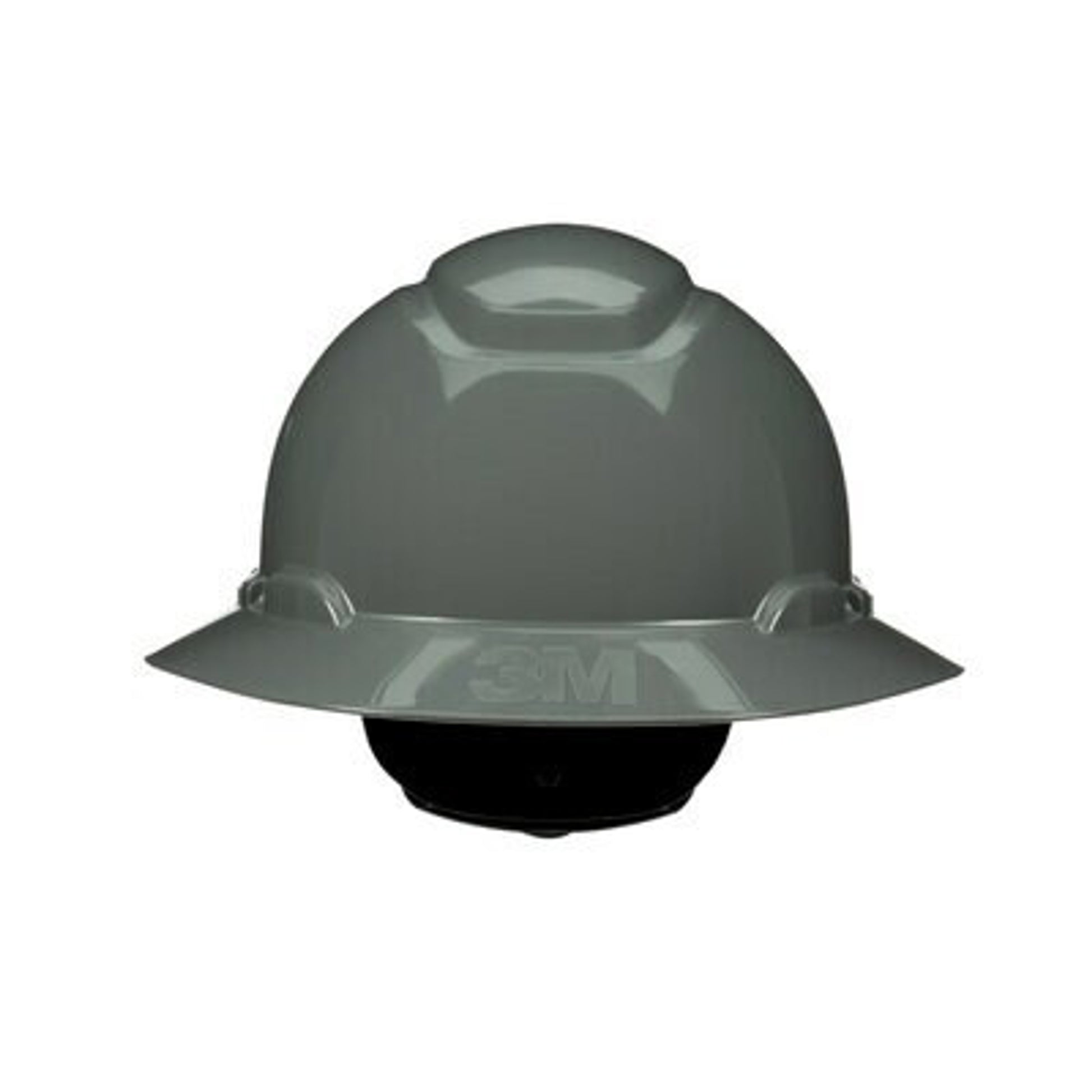 3M SecureFit Full Brim Hard Hat H-808SFR-UV - Gray 4-Point Pressure Diffusion Ratchet Suspension with UVicator - 20 EA/Case