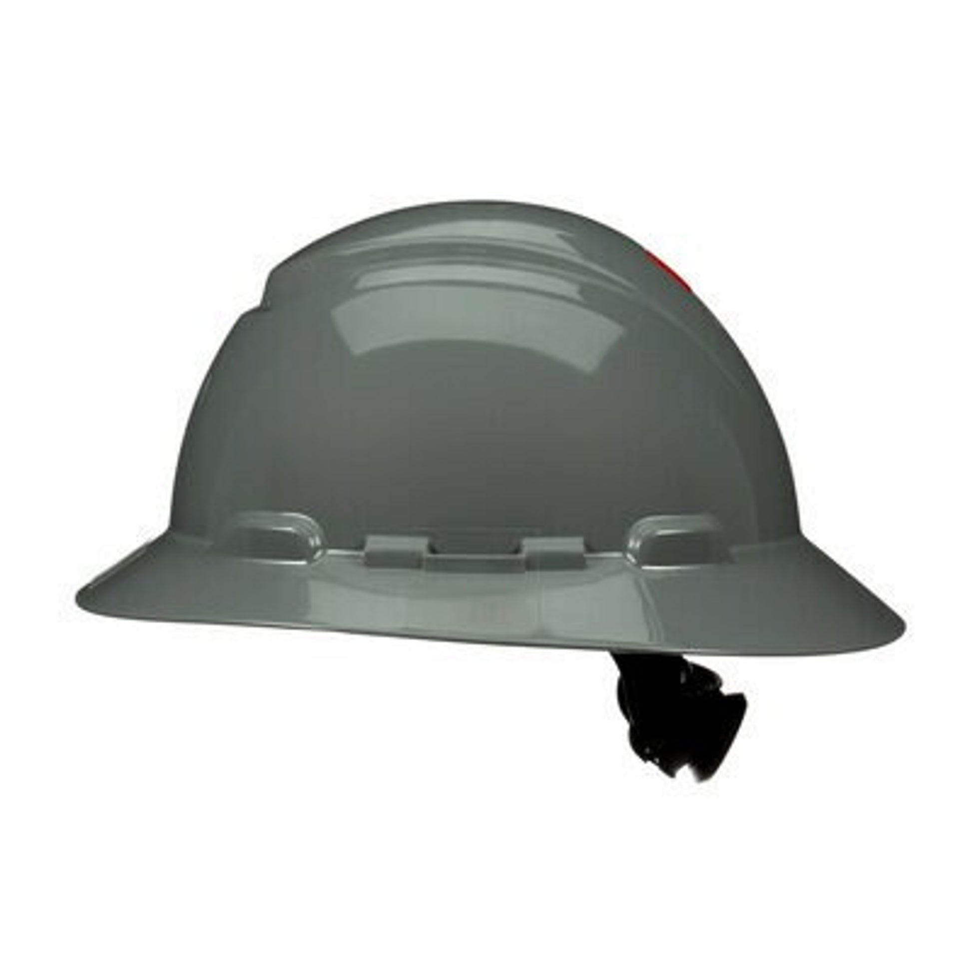 3M SecureFit Full Brim Hard Hat H-808SFR-UV - Gray 4-Point Pressure Diffusion Ratchet Suspension with UVicator - 20 EA/Case