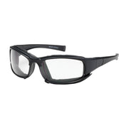 PIP Cefiro Full Frame Safety Glasses with Black Frame - Rubber Foam Padding - Clear Lens and Anti-Scratch / Anti-Fog Coating - 250-CE-10090 - Box/12 Pair