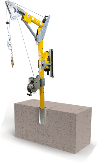 French Creek 9" Core Mount Sleeve Base Confined Space Entry Kit w/ 50' SRL & Winch
