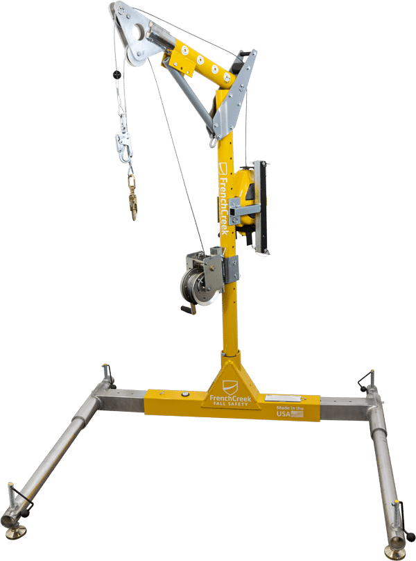 French Creep 4pc Confined Space Davit System with 12" to 30" Offset Davit Arm