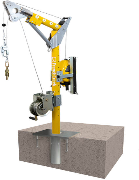 French Creek Floor Mount Cast-In-Place PD6 Base Confined Space Entry Kit
