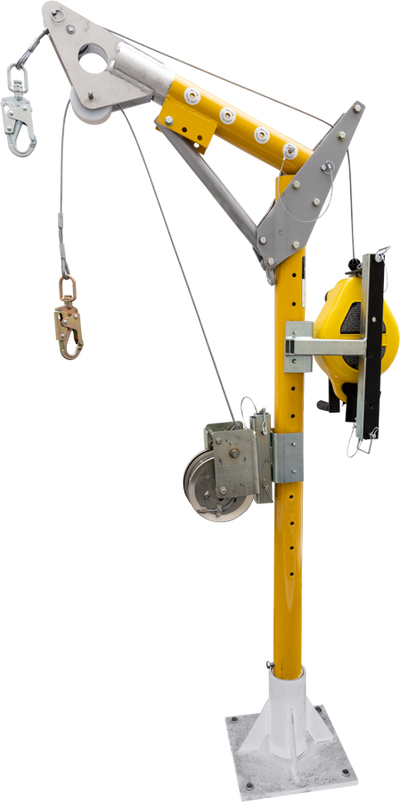 French Creek Floor Mount Sleeve PD7 Base Confined Space Entry Kit w/ 50' SRL & Winch