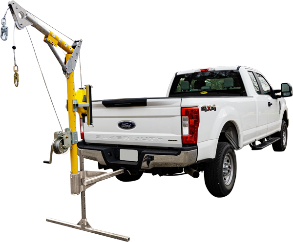 French Creek Hitch Mounted Portable Confined Space Entry Kit w/ 50' SRL & Winch