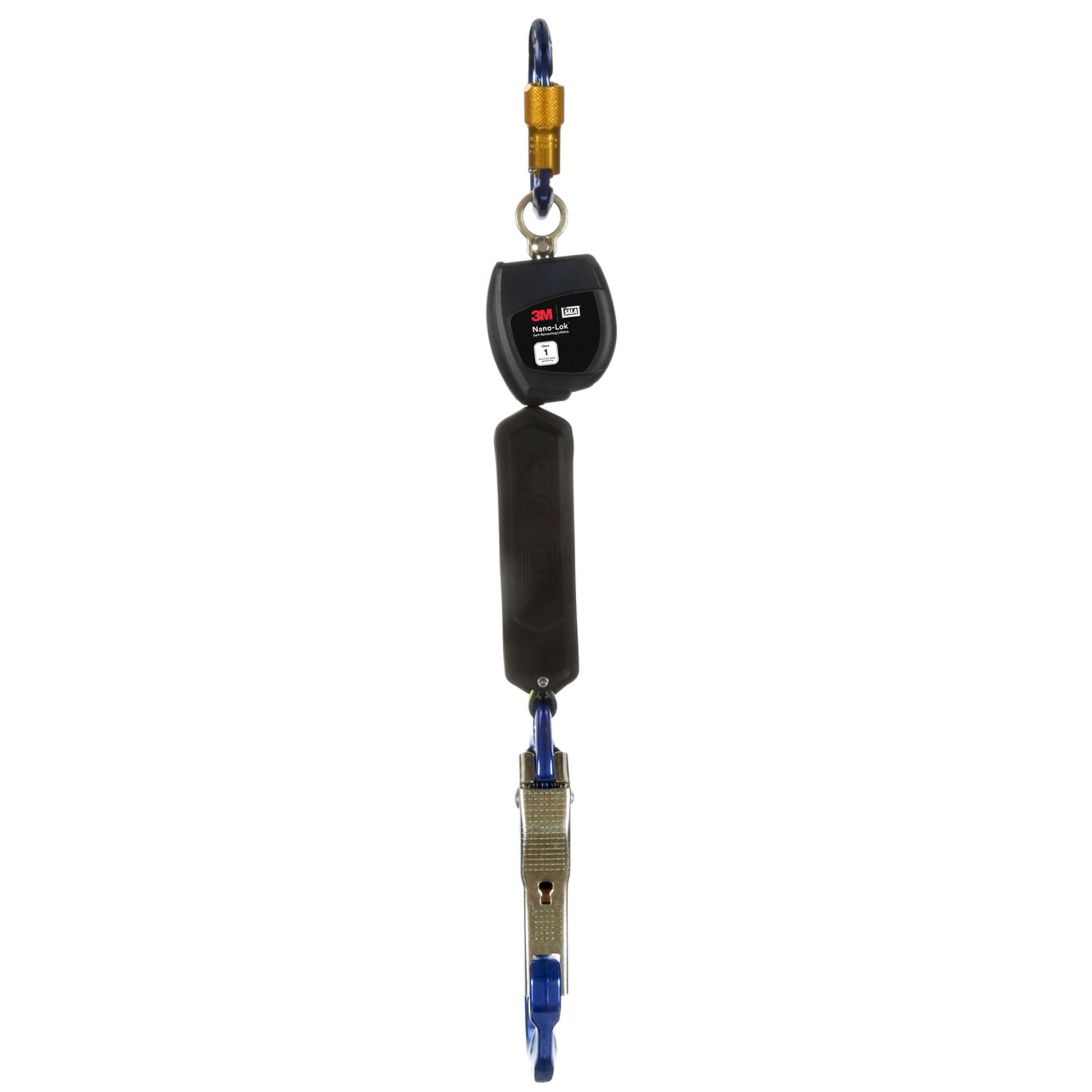 3M DBI-SALA 6 ft. Class 1 Nano-Lok Self-Retracting Lifeline with Anchor Hook - Web Aluminum Rebar Hook - 3100539