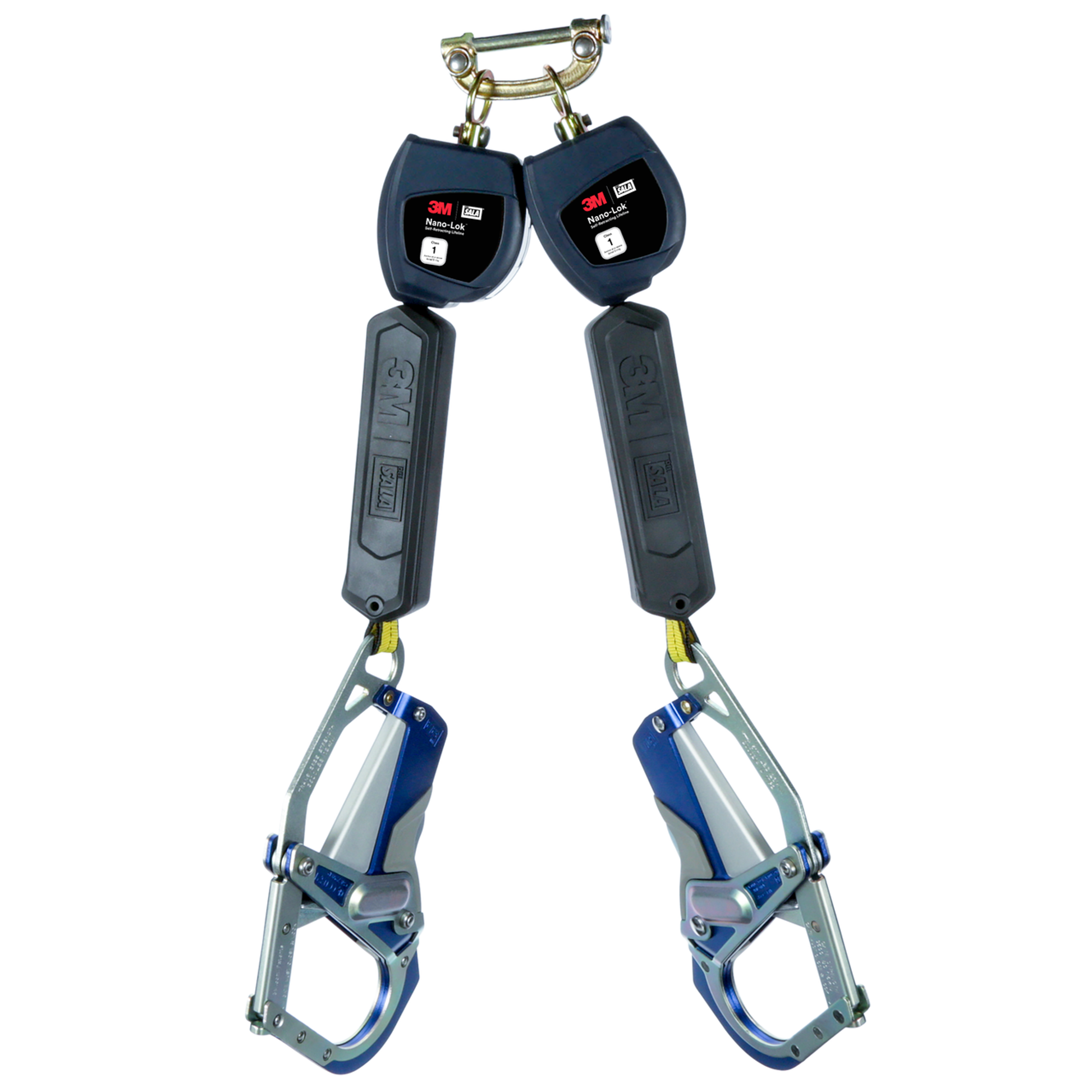 3M DBI-SALA 6 ft. Class 1 Nano-Lok Twin-Leg Self Retracting Lifeline - Web comfort Grip - 3100554