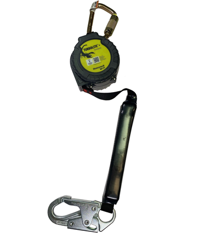 Miller TurboLite+ Scorpion 9FT Class 1 Single-Leg SRL w/Steel Locking Snap Hook Lifeline Connector - MTL-OHS1-03/9FT