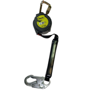 Miller TurboLite+ Scorpion 9FT Class 1 Single-Leg SRL w/Steel Locking Snap Hook Lifeline Connector - MTL-OHS1-71/9FT