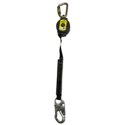 Miller TurboLite+ 6FT Class 1 Single-Leg SRL w/Steel Locking Rebar Hook Lifeline Connector - MTL-OHW1-02/6FT