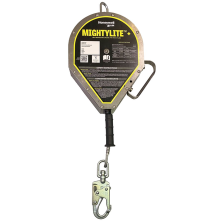 Miller MightyLite+ 130 ft Class 1 Single-Leg SRL w/Swivel Load Indicator Snap Hook Lifeline Connector - MML-OGC1-02/130FT