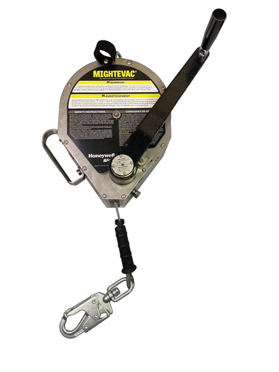 Miller MightEvac+ 130 ft Class 1 Single-Leg SRL w/Swivel Load Indicator Snap Hook Lifeline Connector - MME-OGC1-02/130FT