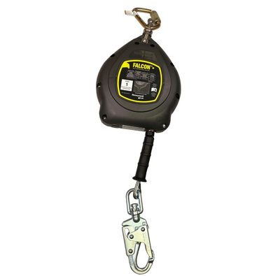 Miller Falcon+ 30 ft Class 1 Single-Leg SRL w/Load-Ind swivel snap, Zinc Plated Lifeline Connector - MFS-OGC1-02/30FT