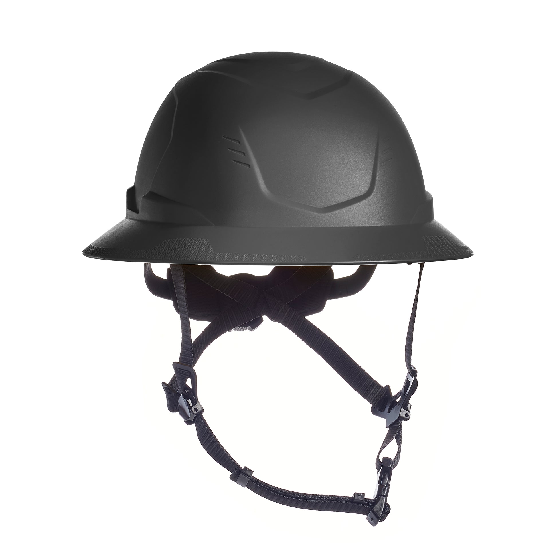 MSA V-Gard H2 Full Brim - Type II Class E Safety Helmet - Non-Vented - Black - 10250594
