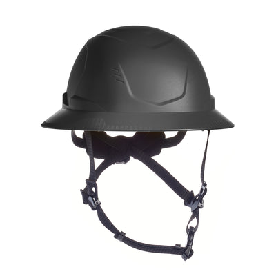 MSA V-Gard H2 Full Brim - Type II Class E Safety Helmet - Non-Vented - Black - 10250594