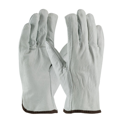 PIP Industry Grade Top Grain Cowhide Leather Drivers Glove - Straight Thumb - Natural - 1/DZ - 68-106