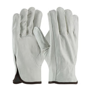 PIP Regular Grade Top Grain Cowhide Leather Drivers Glove - Keystone Thumb - Natural - 1/DZ - 68-163