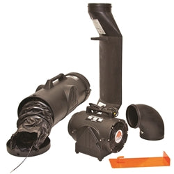 Air Systems Conductive Saddle Vent Ventilation Kit CVF-8EXP Fan 25 Foot Conductive Duct and Universal Mount CVFEX25KIT