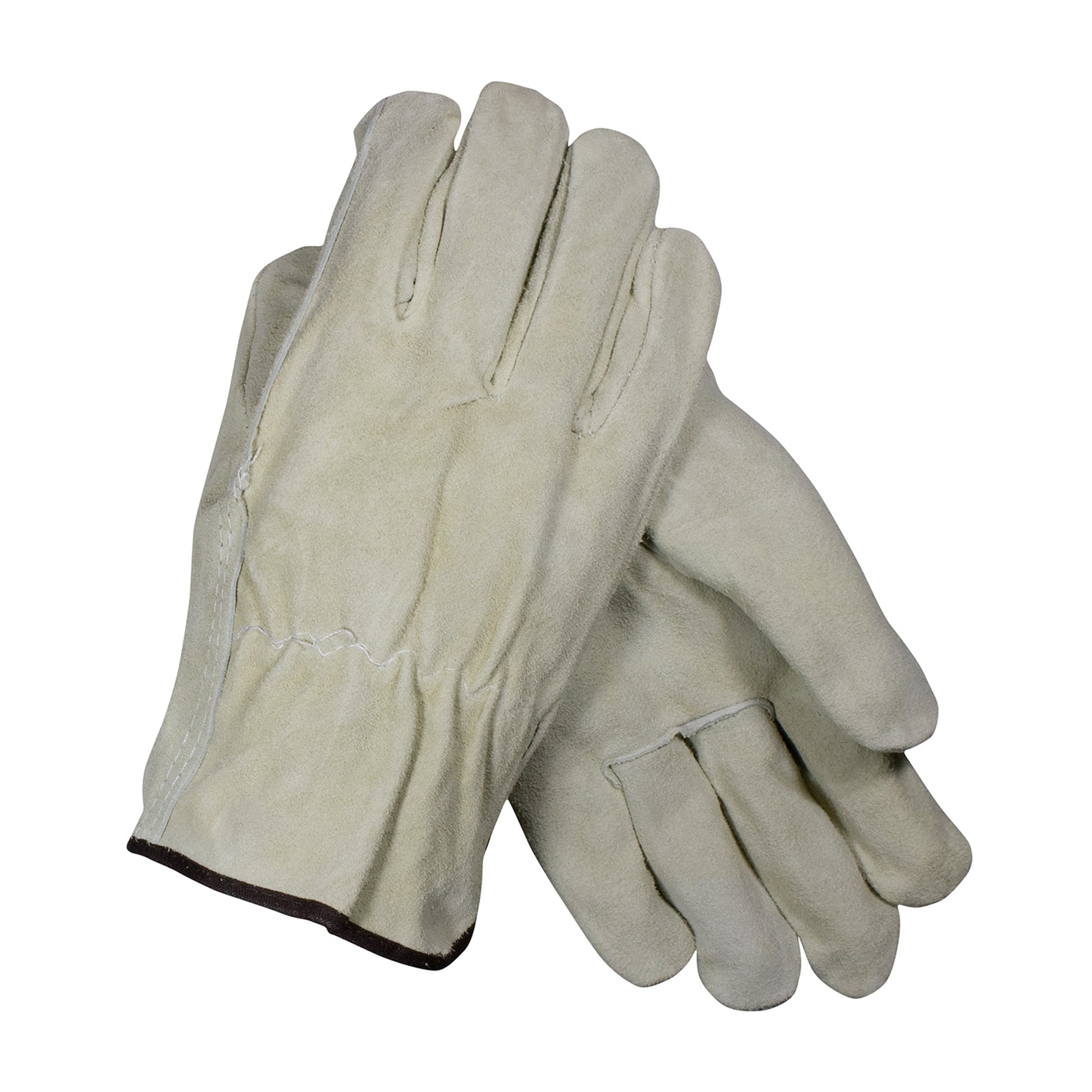PIP Regular Grade Split Cowhide Leather Drivers Glove - Straight Thumb - Tan - 1/DZ - 69-134