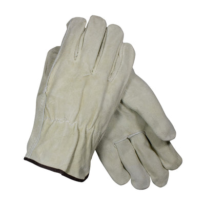 PIP Regular Grade Split Cowhide Leather Drivers Glove - Straight Thumb - Tan - 1/DZ - 69-134