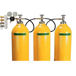 Air Systems 4 Cylinder Breathing Air Assembly No Cylinders CGA-702 Rated 6000 PSI CBA4-702NB