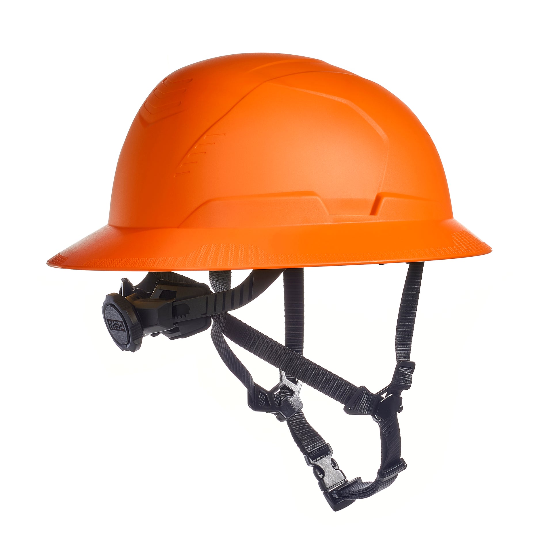 MSA V-Gard H2 Full Brim - Type II Class E Safety Helmet - Non-Vented - Orange - 10250598
