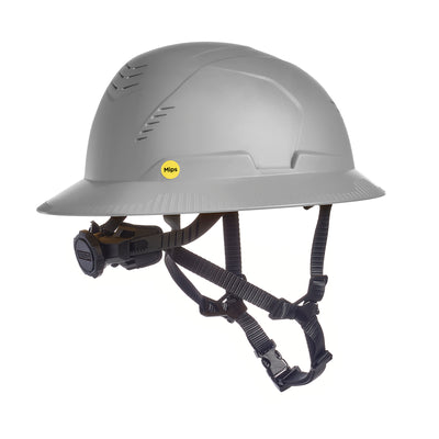MSA V-Gard H2 Full Brim - Type II Class C - Mips - Safety Helmet - Vented - Gray - 10250609