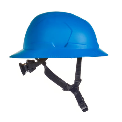 MSA V-Gard H2 Full Brim - Type II Class E Safety Helmet - Non-Vented - Blue - 10250596