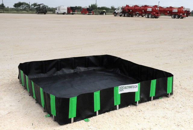 UltraTech Containment Berm - Economy Model - 6' x 6' x 18" - 22 oz PVC - 3000816