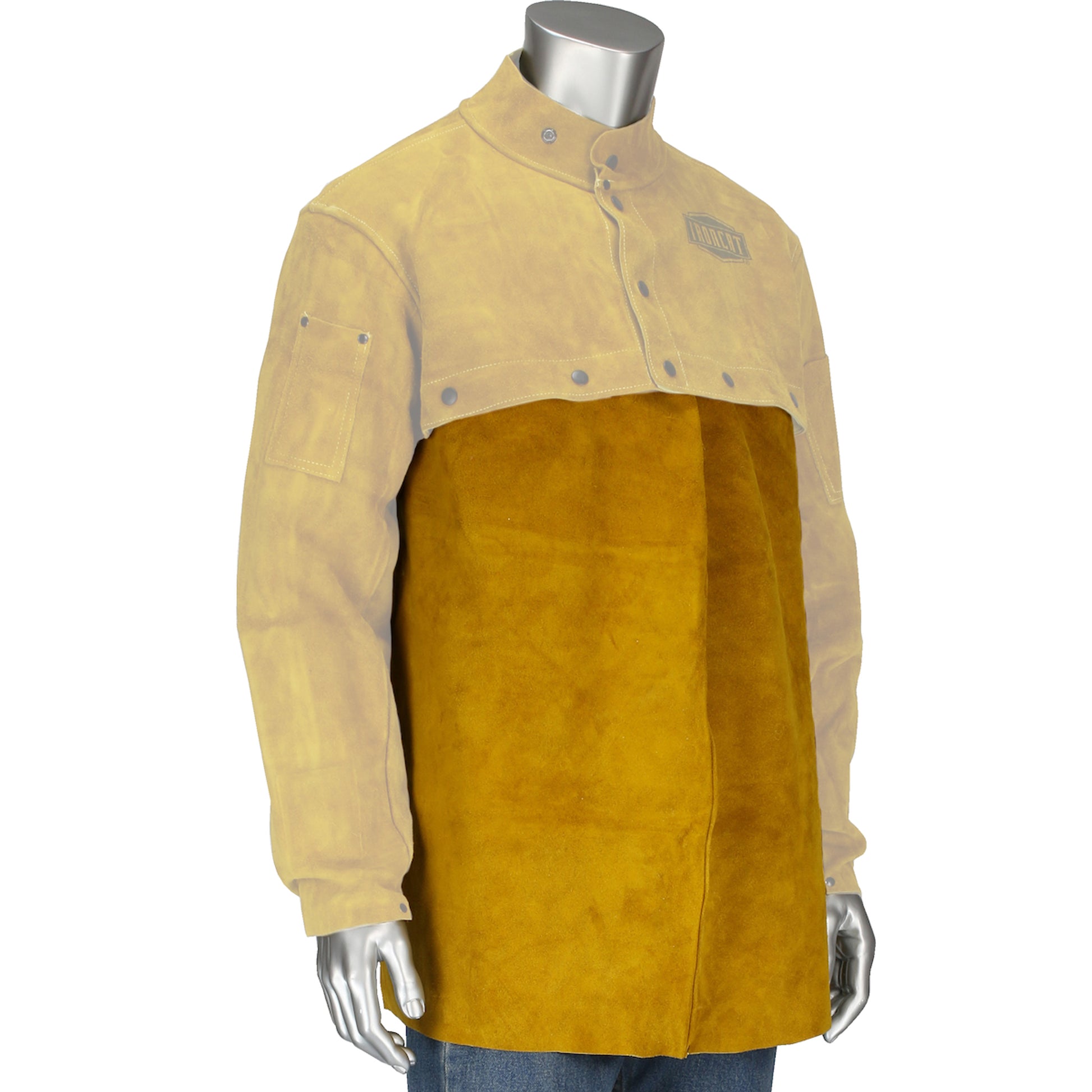 Ironcat FR Clothing-Welding Split Leather Welding Bib - Gold - 1/EA - 7001