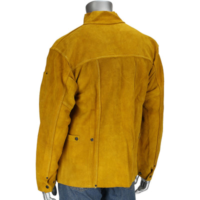 Ironcat FR Clothing-Welding Split Leather Welding Jacket - Gold - 1/EA - 7005
