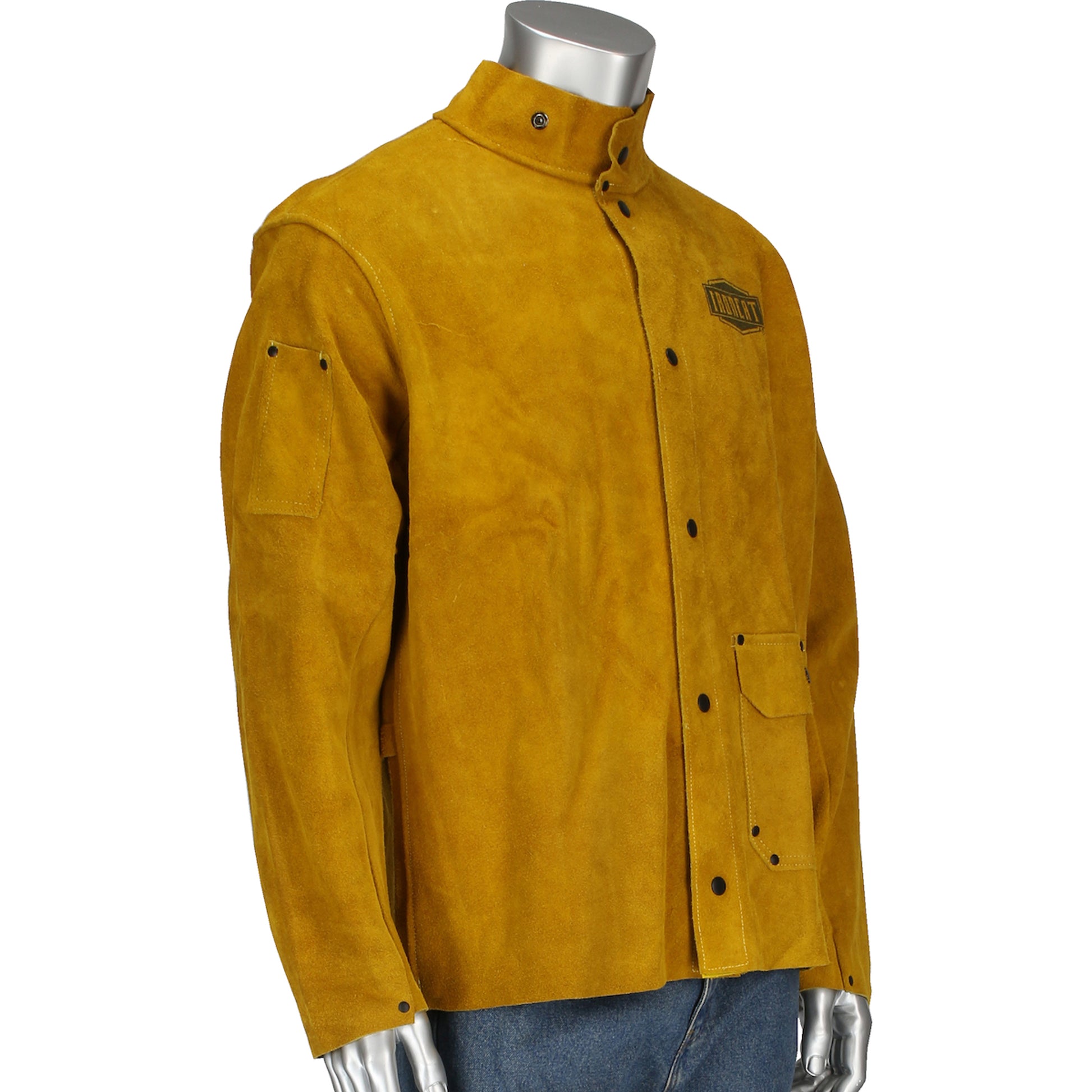 Ironcat FR Clothing-Welding Split Leather Welding Jacket - Gold - 1/EA - 7005