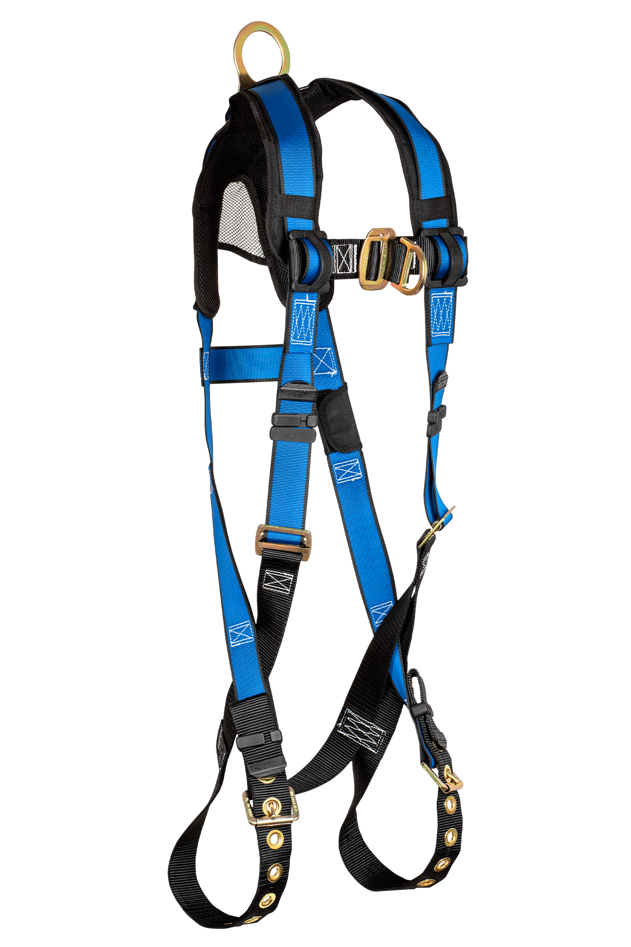 FallTech Contractor+ Front 1D Standard Non-belted Harness - 2X - 7016BFD2X