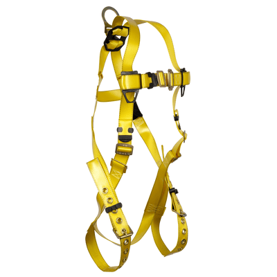 FallTech Contractor 1D Coated Web Standard Non-belted Harness - Extra-Large - 7016XLPC
