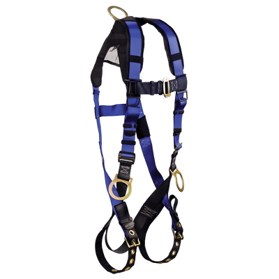 FallTech Contractor+ 3D Standard Non-belted Harness Tongue Buckle Leg Adjustment - XL/2X - 7018BX/2X