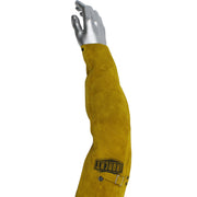 Ironcat FR Clothing-Welding Split Leather Sleeves - 18" - Gold - 1/PR - 392-WC7020/18