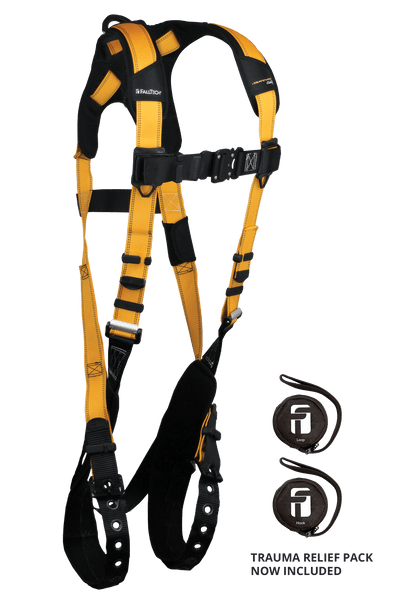 FallTech Journeyman Flex Aluminum 1D Standard Non-belted Harness Tongue Buckle Leg Adjustment - 7021B