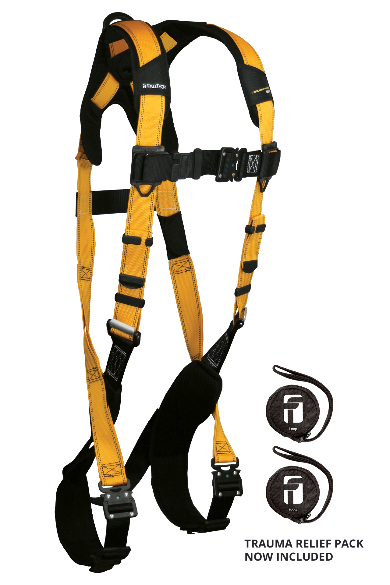 FallTech Journeyman Flex Aluminum 1D Standard Non-belted Harness - 2X - 7021BQC2X